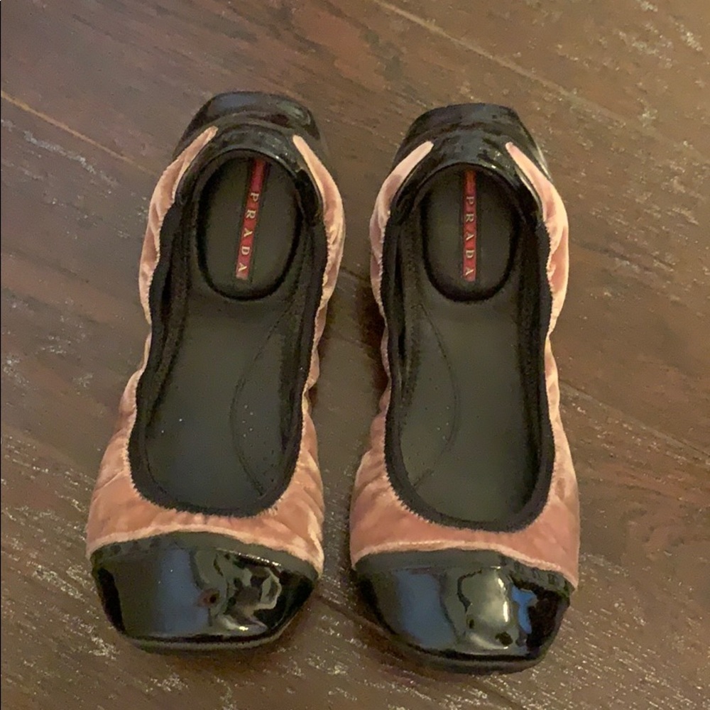 Prada Velvet Flats